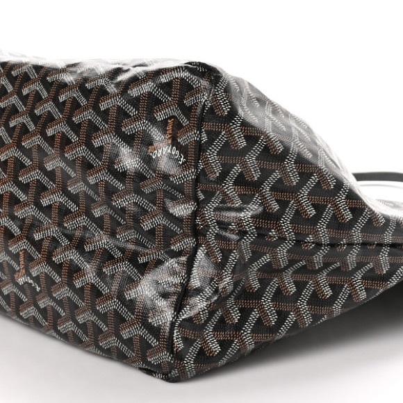 Goyard Goyardine Saint Louis GM Black Shoulder Tote Bag - Picture 5 of 9